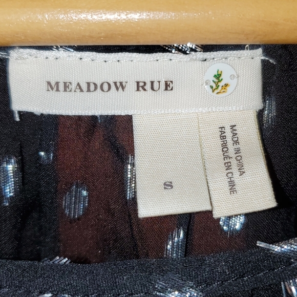 Meadow Rue Black Silk Blend Top - Picture 6 of 7